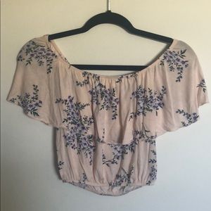 Forever 21 Crop Off the Shoulder Top